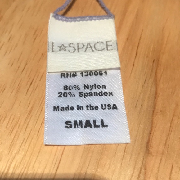 L*space bikini top. Purple with cream crochet. S - Picture 3 of 3